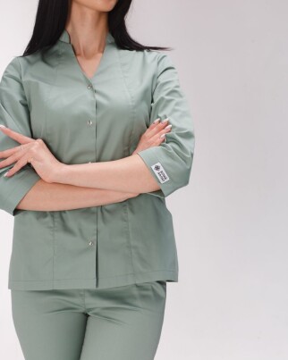 Медицинский костюм женский Элизабет оливковый 441-327-679 (6613365) фото 3