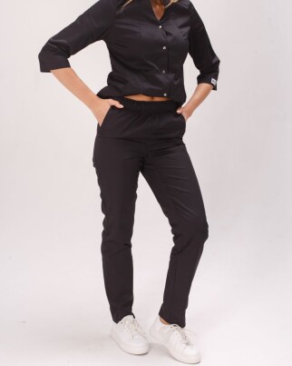 Медицинский костюм женский Элизабет черный 441-321-679 (6613363) фото 8