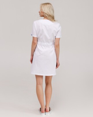 Medical tunic for women Naomi white 151-324-679 (6613947) фото 2