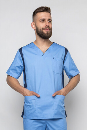 Medical jacket for men Manhattan. Blue (5437046) фото 1