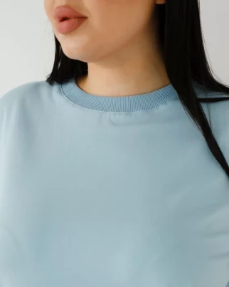 Medical basic T-shirt for women blue 498-333-924 (6637743) фото 4