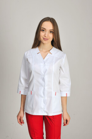 Isabella Jacket. White with red (trim) (544990) фото 1