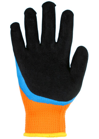 Winter gloves with latex coating (18281) фото 1