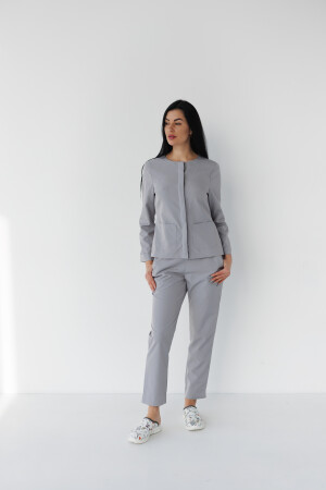 Women's medical suit Jacqueline gray (Viscose “Elite”) 440-328-927 (6624471) фото 3
