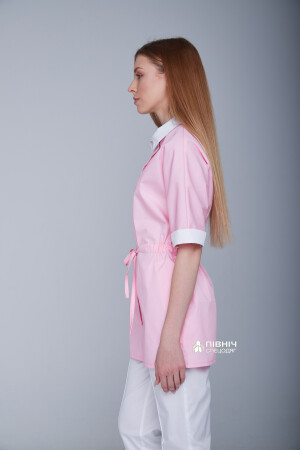 Women's medical blouse "Daria" pink (3399106) фото 10