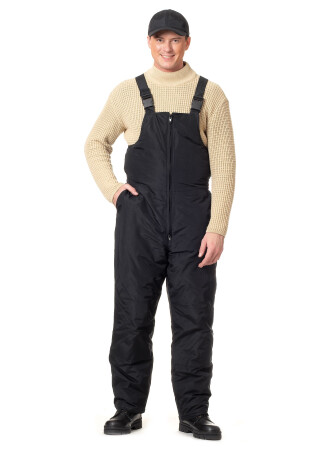 Insulated working semi-overalls "OPERATOR" black Oxford (9900990018) фото 1
