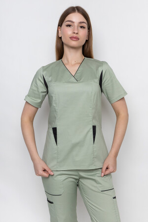 Medical suit Emelie-stretch, female. Pistachio (5436945) фото 4