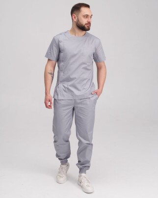 Медицинский костюм мужской Техас серый 136-328-677 (6613710) фото 1