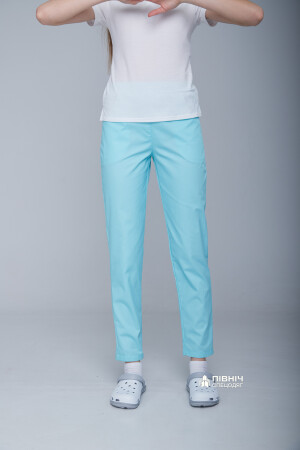 Women's medical trousers "Francesca" cornflower blue (3399113) фото 7