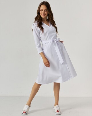 Medical gown for women Provence white 178-324-677 (6613945) фото 6