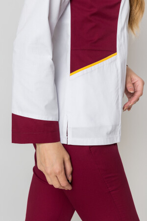 Milana+Br. skinny suit. Long sleeve. COTTON. White / marsal (5410143) фото 10