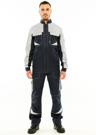 Suit worker "ULTRA" blue - semi-overalls with a jacket (1236) фото 3