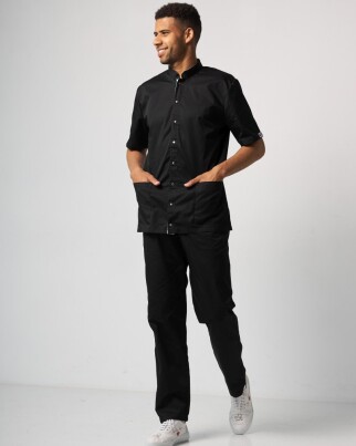 Medical suit for men London black-white 133-362-679 (6613692) фото 2