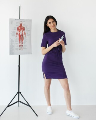 Medical gown for women Scarlett purple 304-335-704 (6613961) фото 4