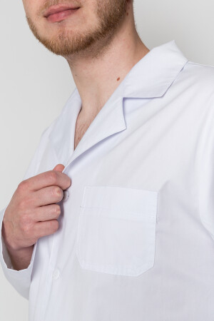 White medical coat Doctor male, long sleeve (5410015) фото 4