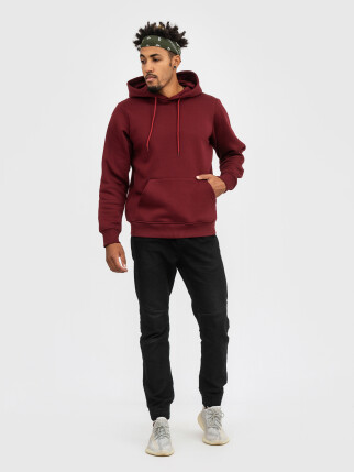 Худи UNISEX с начесом U-0401 бургунди (5110253) фото 5