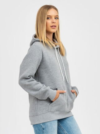Худи UNISEX с начесом U-0401 серый (5110274) фото 8