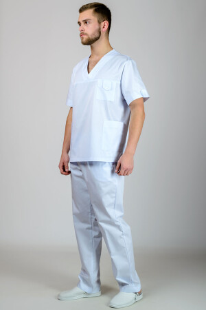 Хирургический костюм К-33. COTTON. Унисекс Белый (544837) фото 2