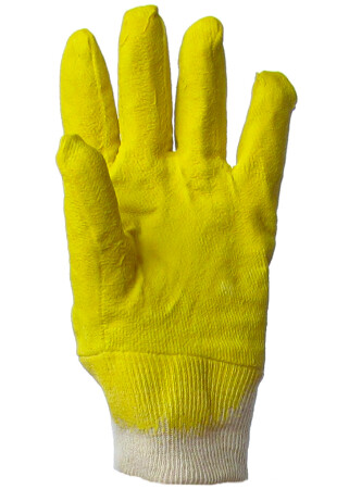 Sewn gloves with latex coating (30011) фото 1