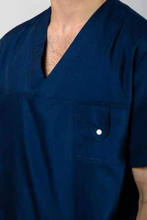 K-33 Unisex surgical universal jacket. Dark blue (545016 фото 3