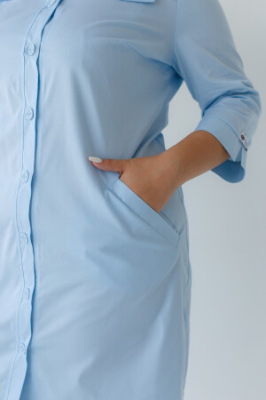 Women's medical gown Valerie azure +SIZE 156-462-677 (6625324) фото 7