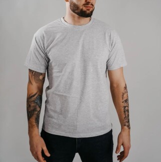 T-shirt working "Fruit of the loom" gray 165 g/m2 (220042) фото 2