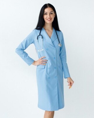Medical gown women's Monica blue 356-333-677 (6613591) фото 3