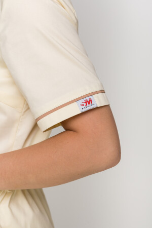 Костюм медичний Монік - стрейч. / Бр. завужені. Стрейчевий COTTON. Шампань (5410164) фото 6