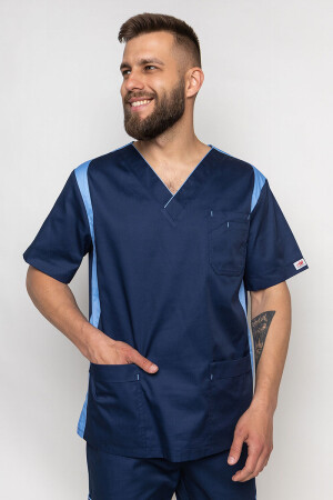 Medical jacket for men Manhattan. Dark blue (5437044) фото 2