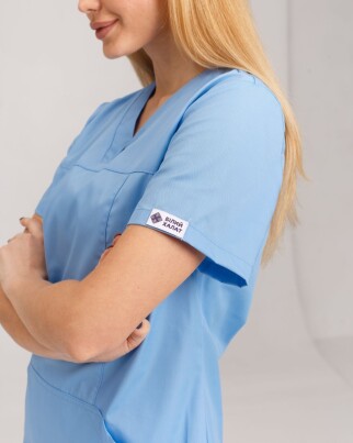 Medical Women's Shirt Topaz Light Blue 433-436-705 (6613536) фото 6
