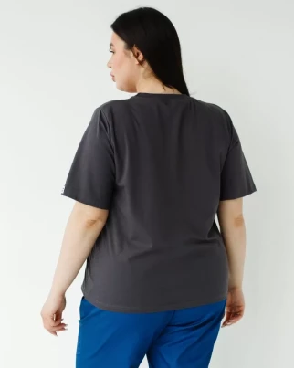 Medical basic T-shirt women's graphite 498-503-924 (6637741) фото 3