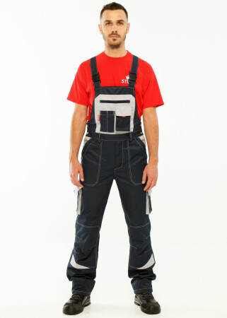 Suit worker "ULTRA" blue - semi-overalls with a jacket (1236) фото 6