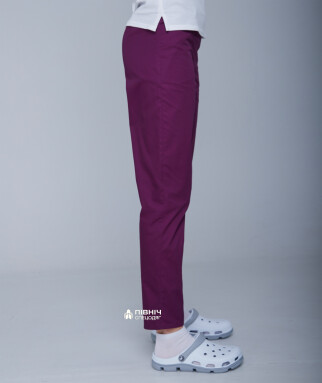 Women's medical trousers "Francesca" purple (3399102) фото 12