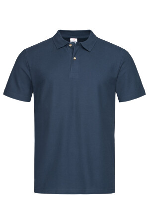 Men's polo shirt with short sleeves "STEDMAN" ST3000 NAV blue (511373) фото 1