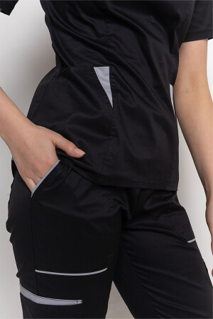 Medical stretch jacket Emelie-stretch. Black (5437007) фото 5
