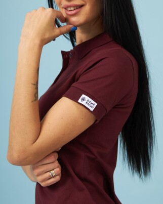 Medical polo for women cherry 147-416-677 (6613409) фото 5