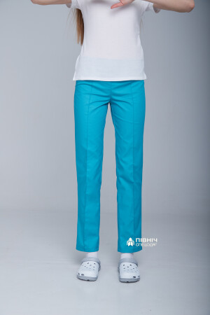 Women's medical trousers "Beatrice" turquoise (3399127) фото 11