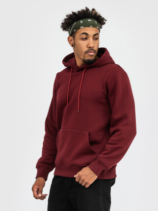Худи UNISEX с начесом U-0401 бургунди (5110253) фото 1
