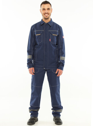 Working suit ‘VECTOR’ (dungaree and jacket) blue (16071107) фото 1