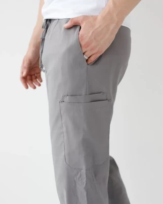 Medical pants men's joggers stretch gray 504-328-730 (6637784) фото 5