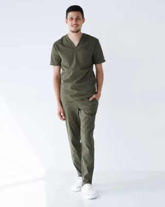 Медицинский костюм мужской Марсель хаки 353-368-708 (6637773) фото 1