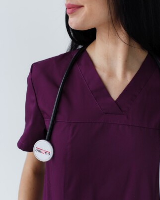 Medical shirt women's Topaz purple 164-335-705 / 386-335-705 (6613488) фото 2