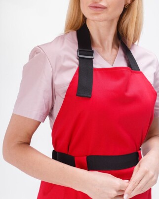Professional water repellent apron Rimini red 173-339-909 (6613859) фото 4