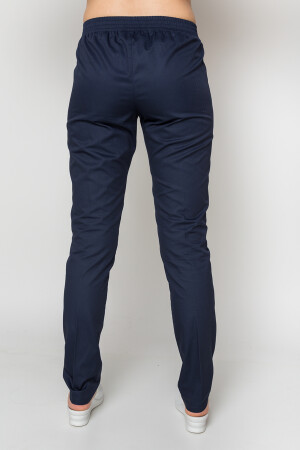 Christina+Br. skinny suit. COTTON. White / navy blue (5410107) фото 3