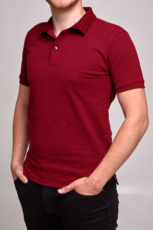 Футболка поло мужская медицинская POLO M. Бордо (100% хлопок) (544596) фото 3