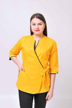 Venice+ Br. skinny suit. COTTON. Yellow / black (544629) фото 4