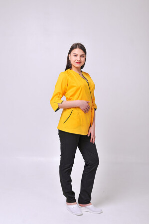 Venice+ Br. skinny suit. COTTON. Yellow / black (544629) фото 8