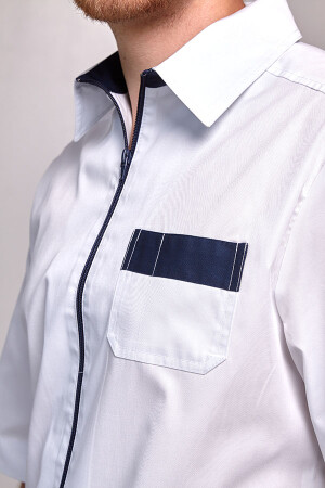 Ethan suit, men's medical. White / dark blue (544832) фото 5