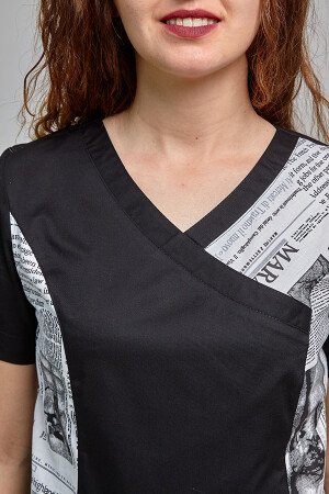 Jacket Marina black / newspaper (545013) фото 4