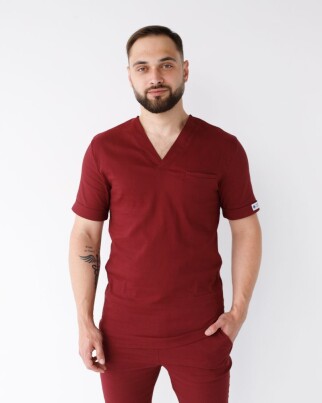 Медицинский костюм мужской Марсель марсала 353-326-708 (6613707) фото 3